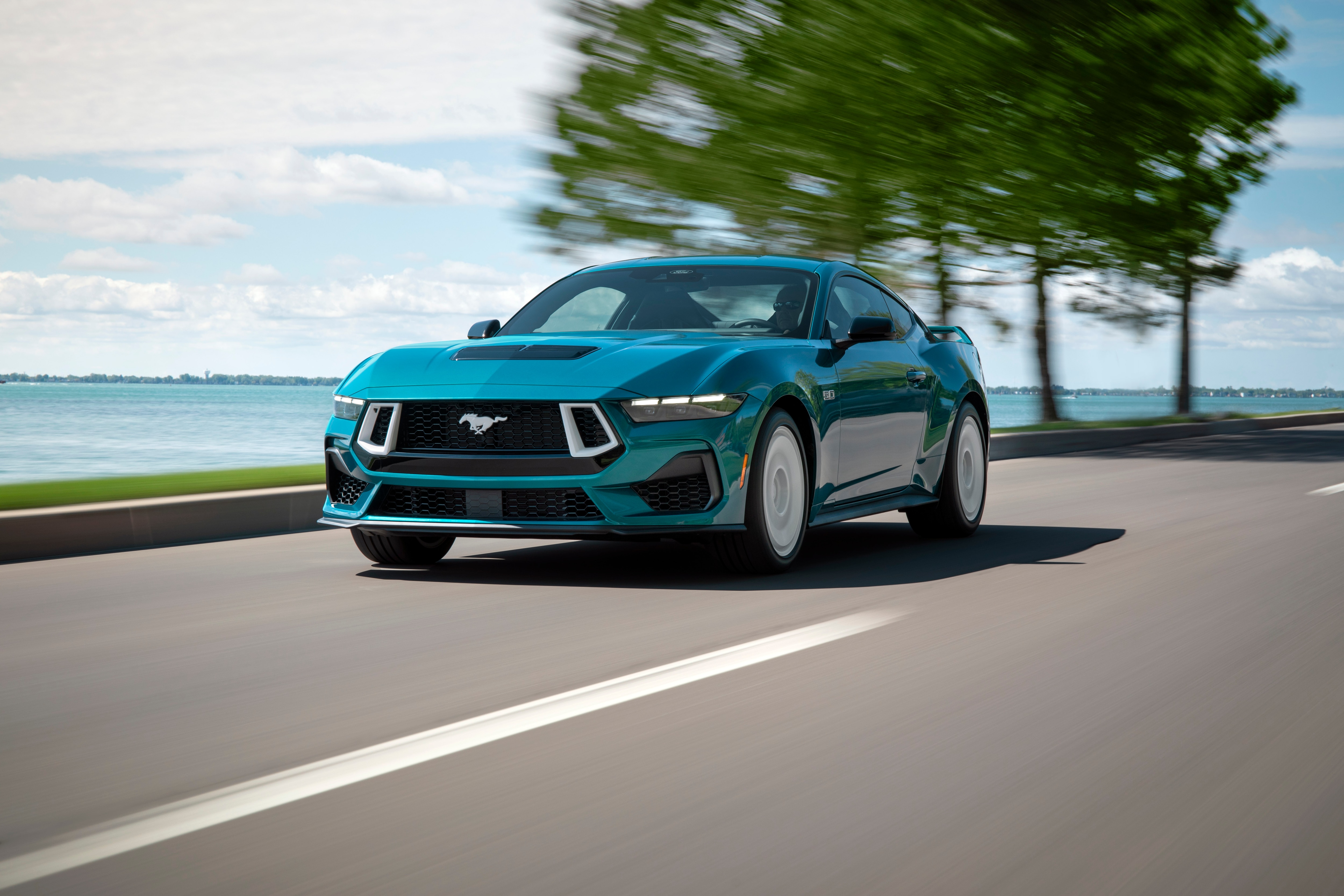 Preproduction 2026 Mustang GT Premium shown with optional equipment and extra cost color.